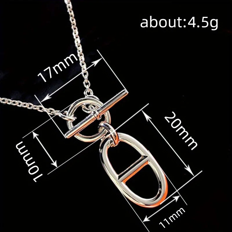Oval OT Pendant Necklace