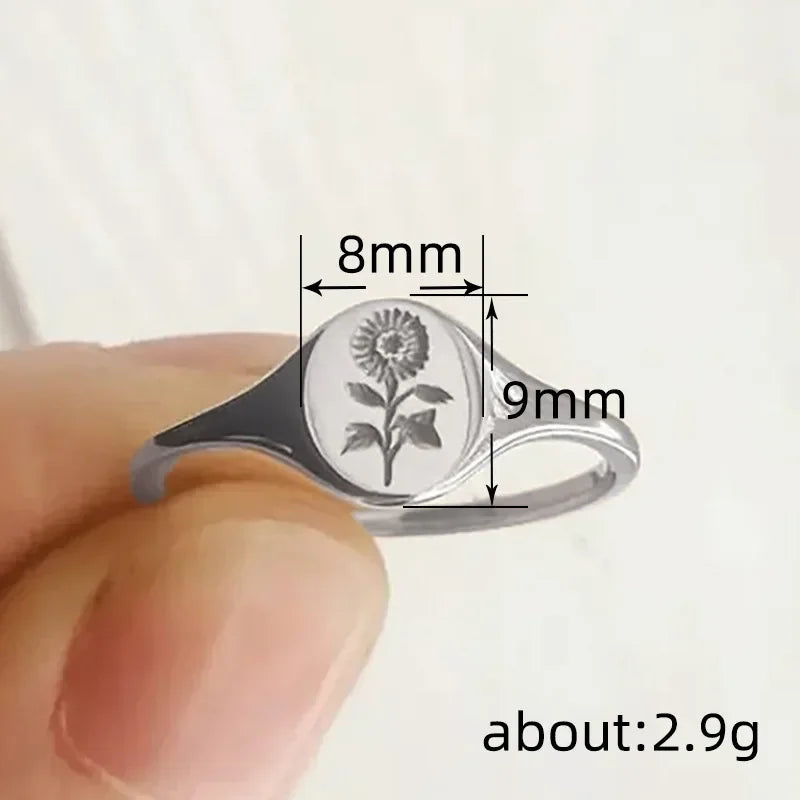 Sunflower Seal Ring