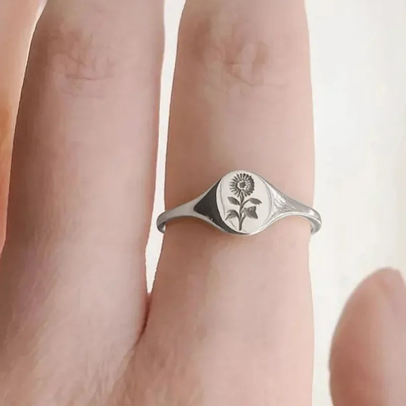 Sunflower Seal Ring