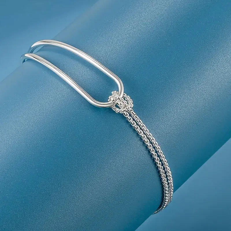 S925 Silver Geometric Bracelet