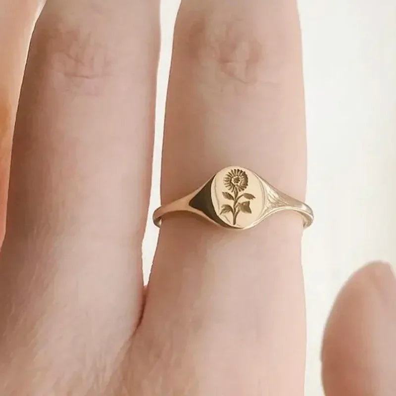 Sunflower Seal Ring