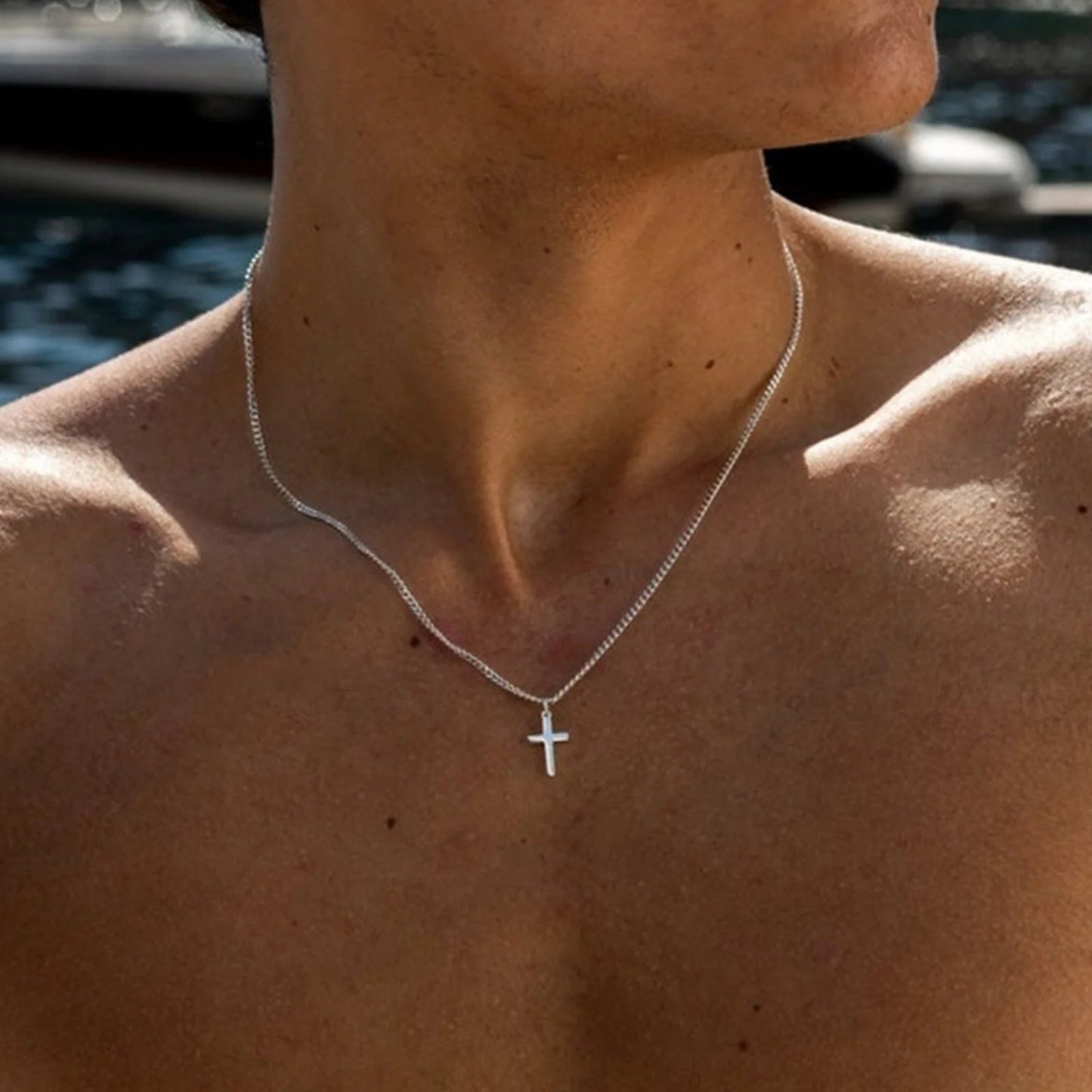 Minimalist Cross Pendant Necklace