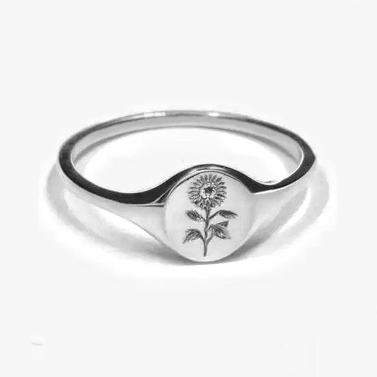 Sunflower Seal Ring