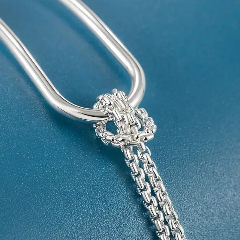 S925 Silver Geometric Bracelet