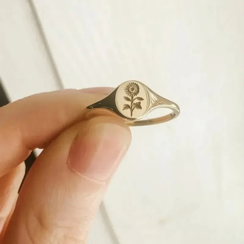 Sunflower Seal Ring