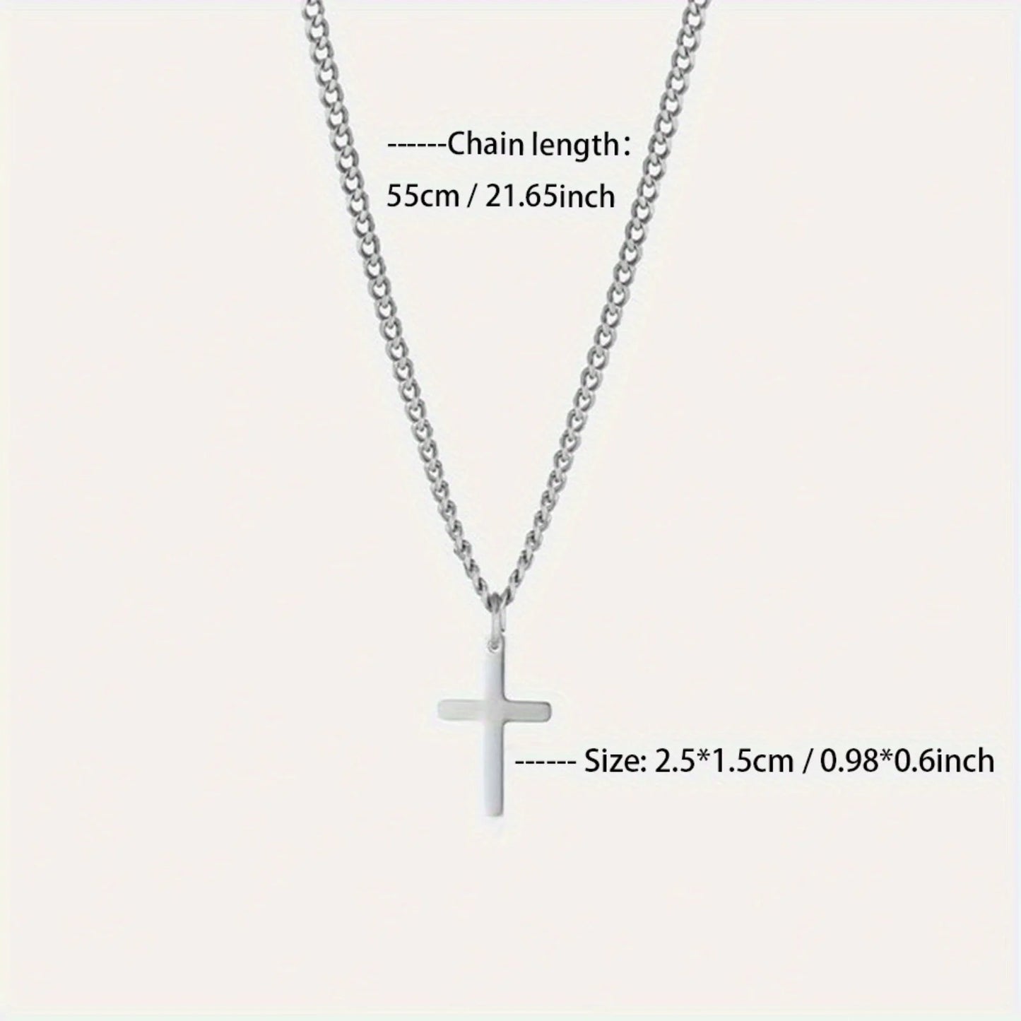 Minimalist Cross Pendant Necklace