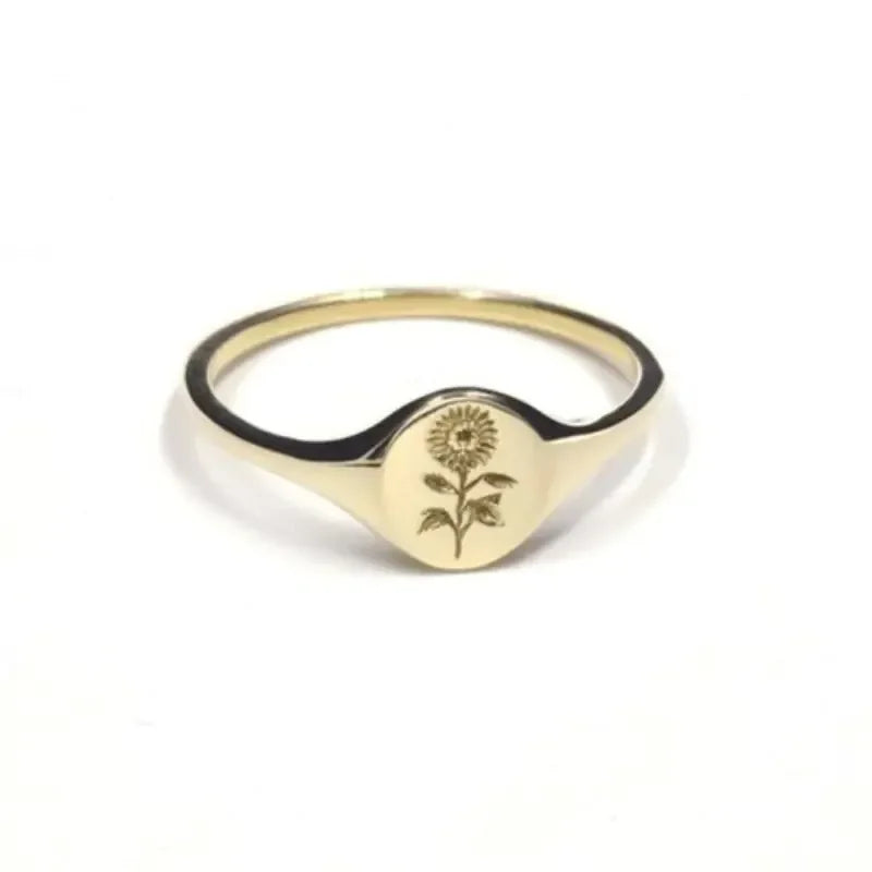 Sunflower Seal Ring